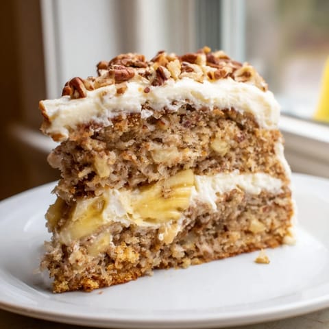 Warm, golden Hummingbird Cake with hints of cinnamon and pineapple, ready to serve and enjoy.
