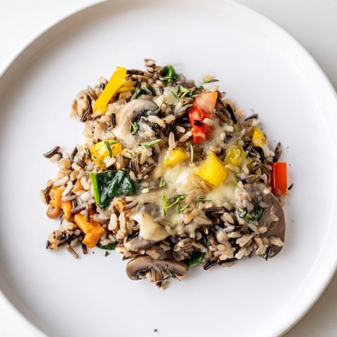 Wild Rice Mushrooms Vegetables