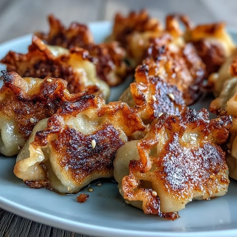 Steamed Smash Dumplings sit beside a small bowl of spicy soy dipping sauce.