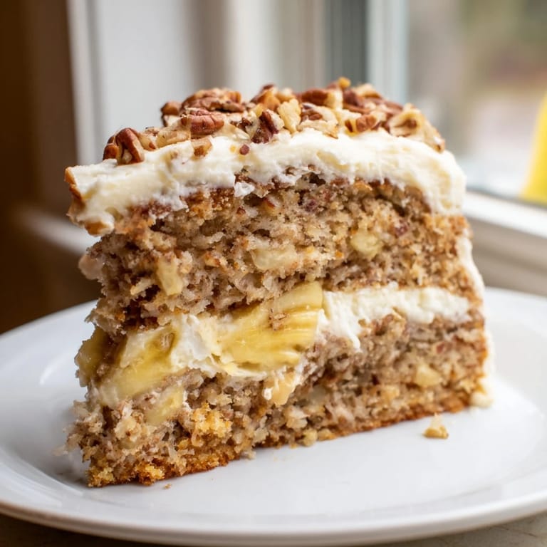 Warm, golden Hummingbird Cake with hints of cinnamon and pineapple, ready to serve and enjoy.