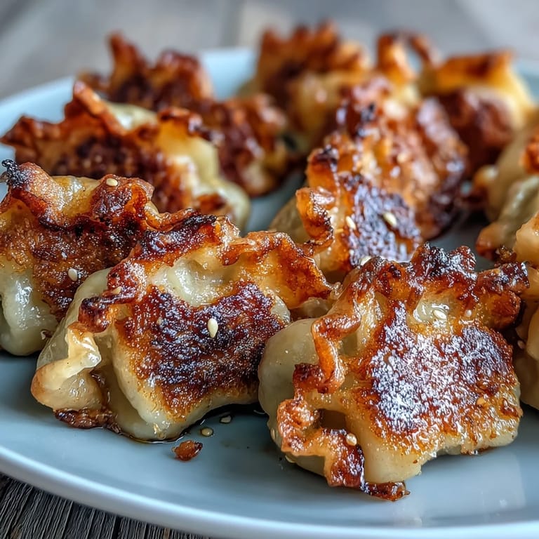 Steamed Smash Dumplings sit beside a small bowl of spicy soy dipping sauce.