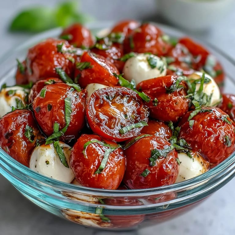 Portable Mason Jar Caprese Salad combines juicy tomatoes, creamy mozzarella, and fresh basil for picnics.