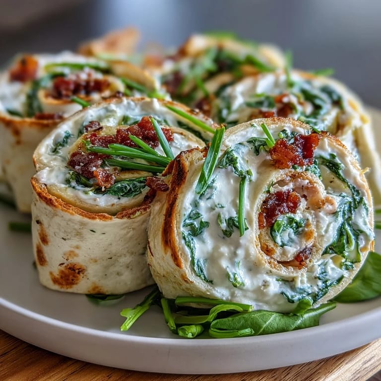 Soft tortilla pinwheels layered with turkey, fresh spinach, and cheddar cheese—ideal finger food for gatherings or quick lunches.