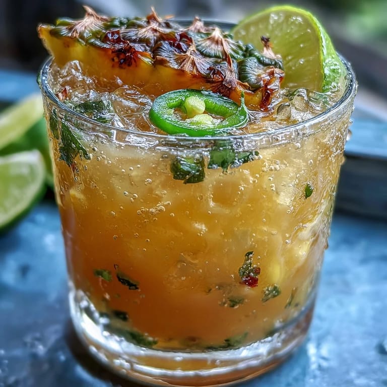 Sip this delicious Pineapple Jalapeño Agua Fresca, ideal for a hot afternoon refreshment.