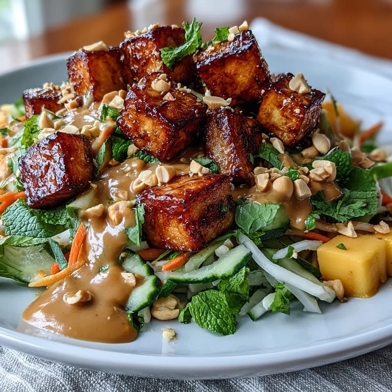 Enjoy this refreshing Thai Mango Salad, a perfect light lunch.